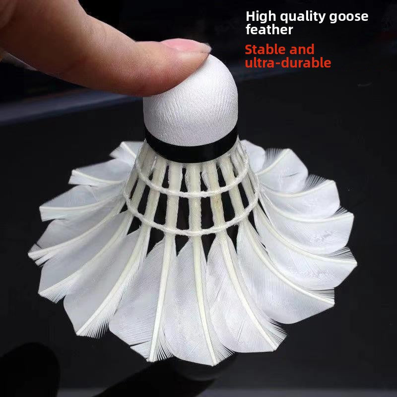 Durable Goose Feather Badminton Shuttlecock for Training and Competition