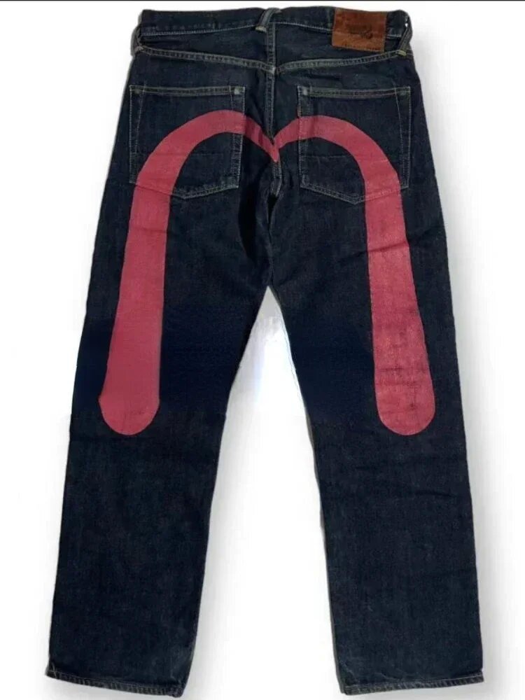 Men's Hip Hop Straight Leg Printed Jeans