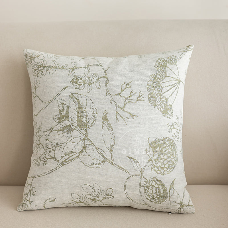 Jacquard Texture Square Throw Pillow for Sofa and Bed