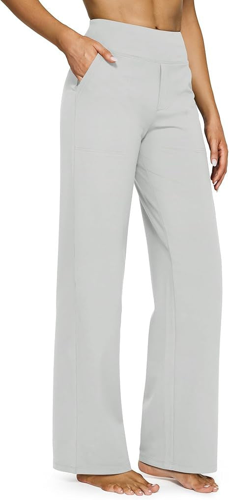 Loose-pocket yoga pants