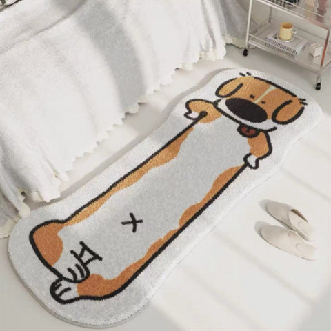 Imitation Cashmere Carpet Non-Slip Bedroom Floor Mat