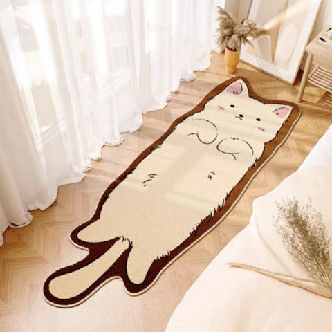 Imitation Cashmere Carpet Non-Slip Bedroom Floor Mat