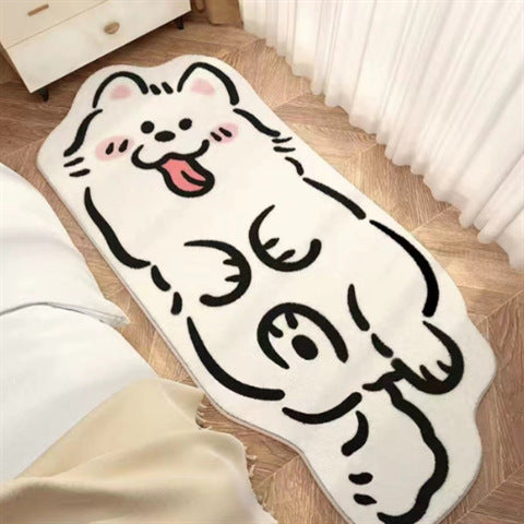 Imitation Cashmere Carpet Non-Slip Bedroom Floor Mat