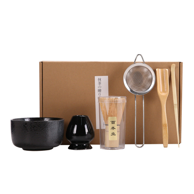 Kiln-Change Ceramic Matcha Tea Whisk Set
