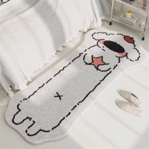 Imitation Cashmere Carpet Non-Slip Bedroom Floor Mat
