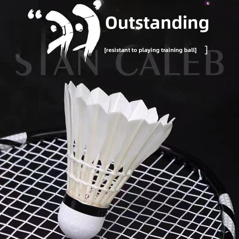 Durable Goose Feather Badminton Shuttlecock for Training and Competition