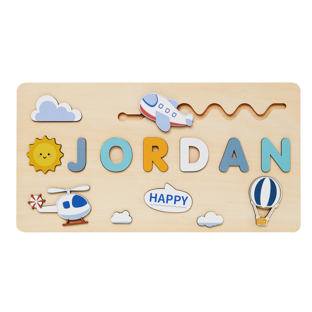 Custom Wooden Name Puzzle for Kids Early Education