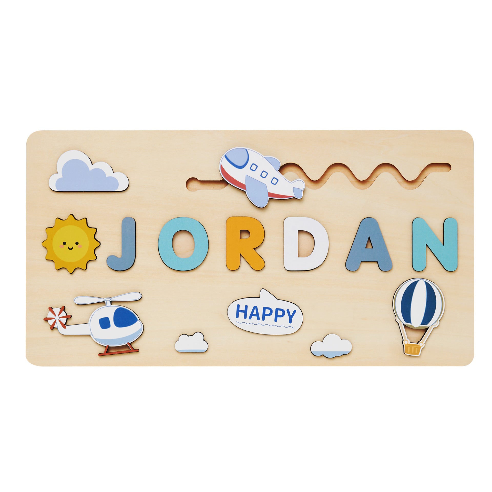 Custom Wooden Name Puzzle for Kids Early Education
