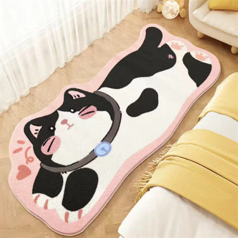 Imitation Cashmere Carpet Non-Slip Bedroom Floor Mat