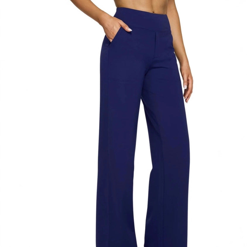 Loose-pocket yoga pants