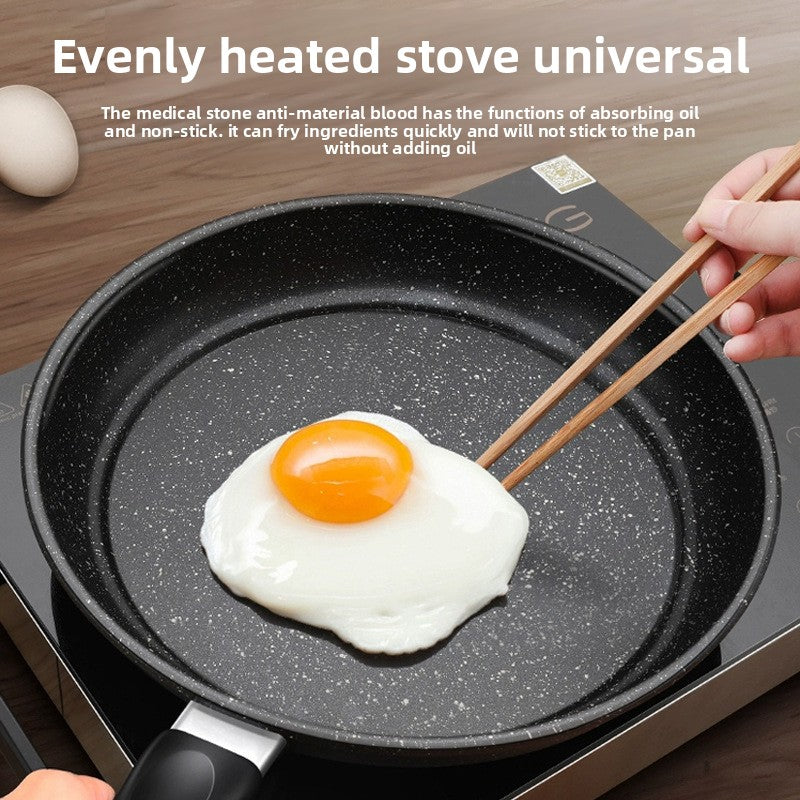 Flat-bottomed pancake pan for home use
