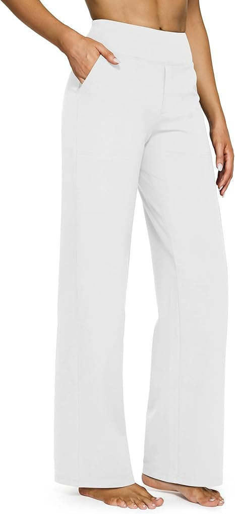 Loose-pocket yoga pants