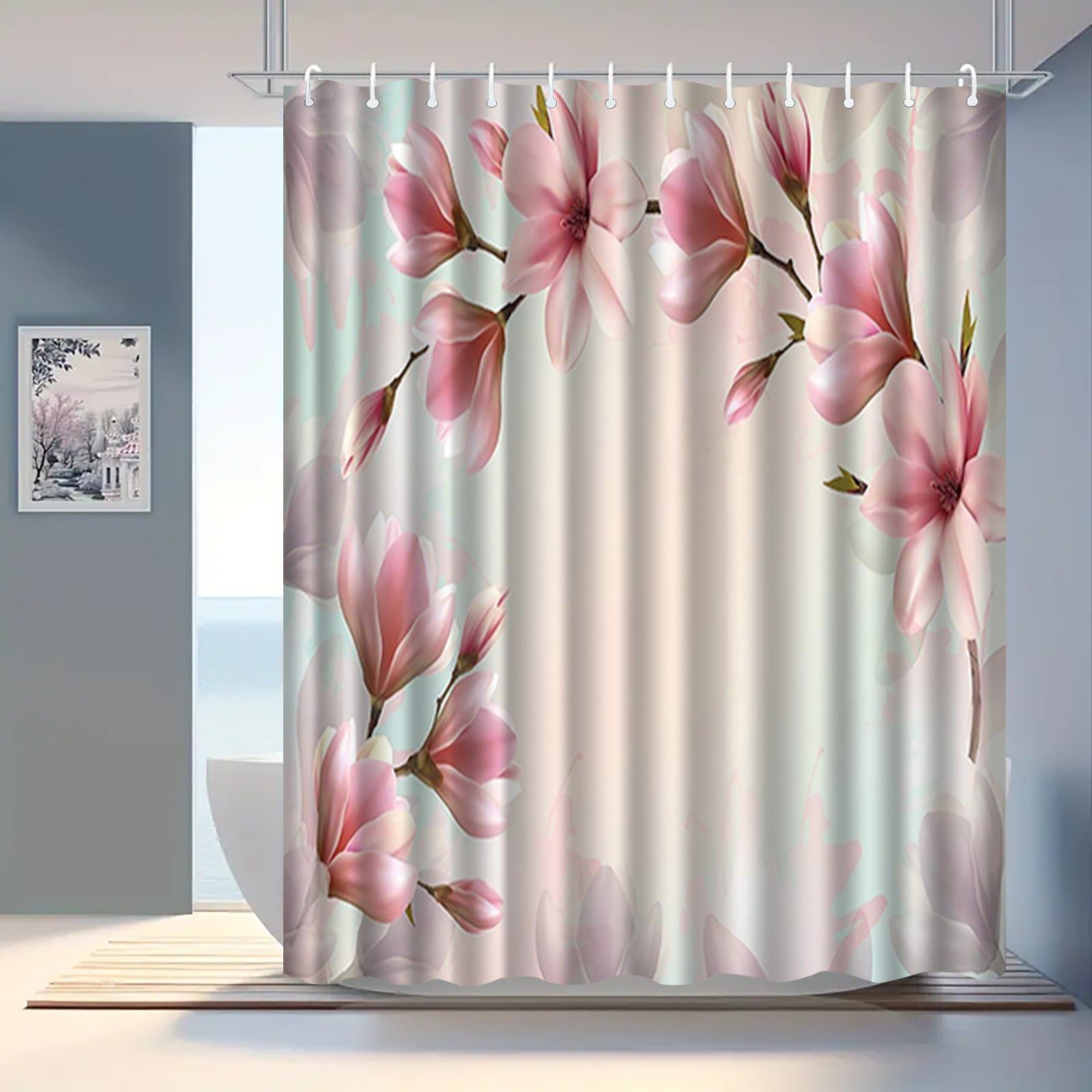 Bathroom shower curtain