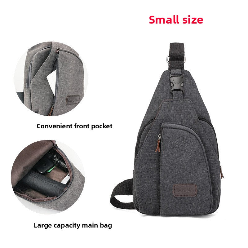 Casual men's chest bag