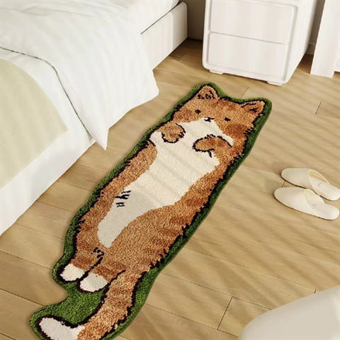 Imitation Cashmere Carpet Non-Slip Bedroom Floor Mat
