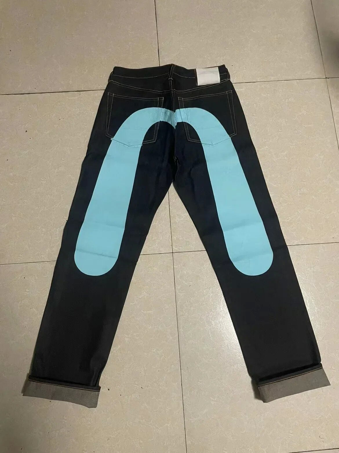 Men's Hip Hop Straight Leg Printed Jeans