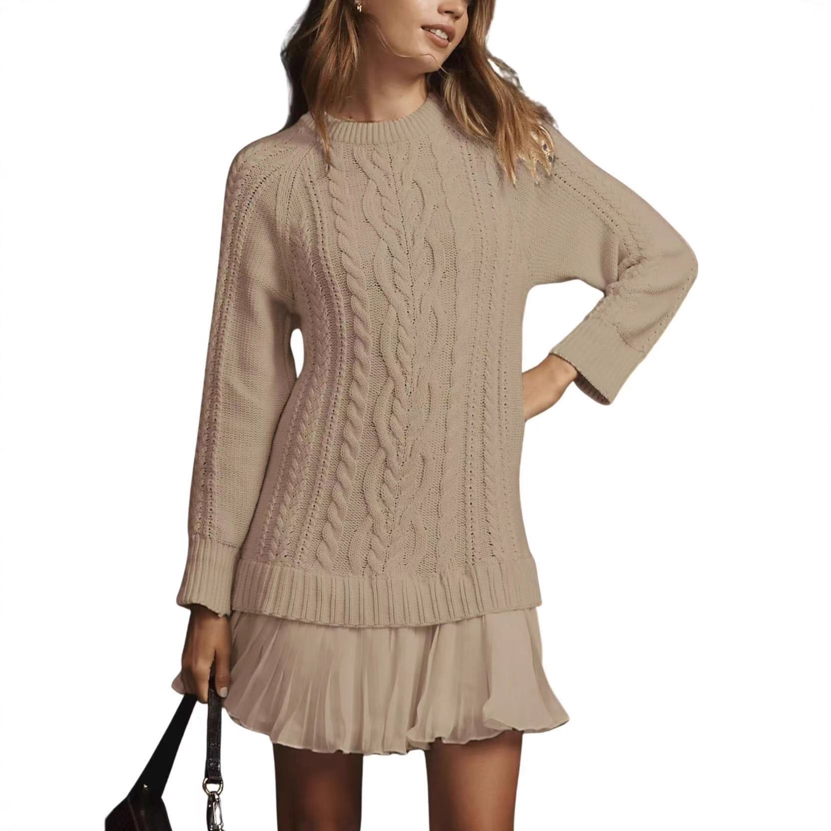 Comfortable Cable-Knit Cashmere Sweater for Women