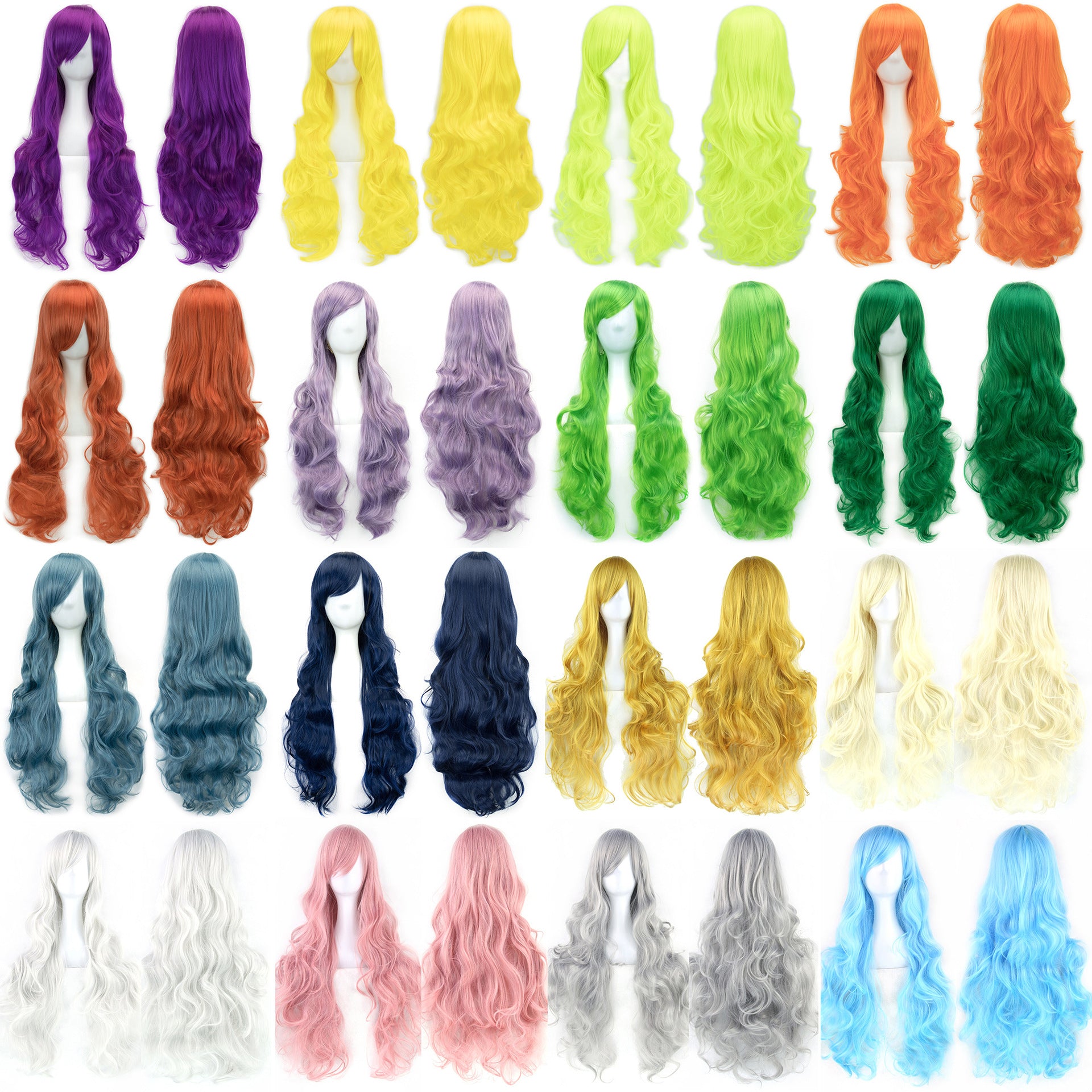 Cosplay Wig Curly Hair High Temperature Silk