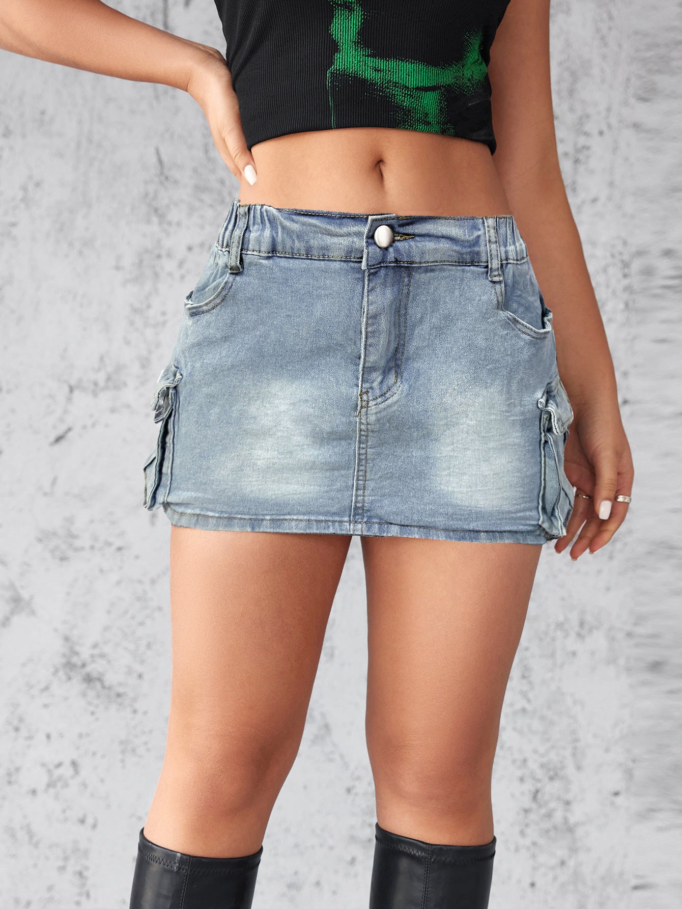 Cowboy midi skirt