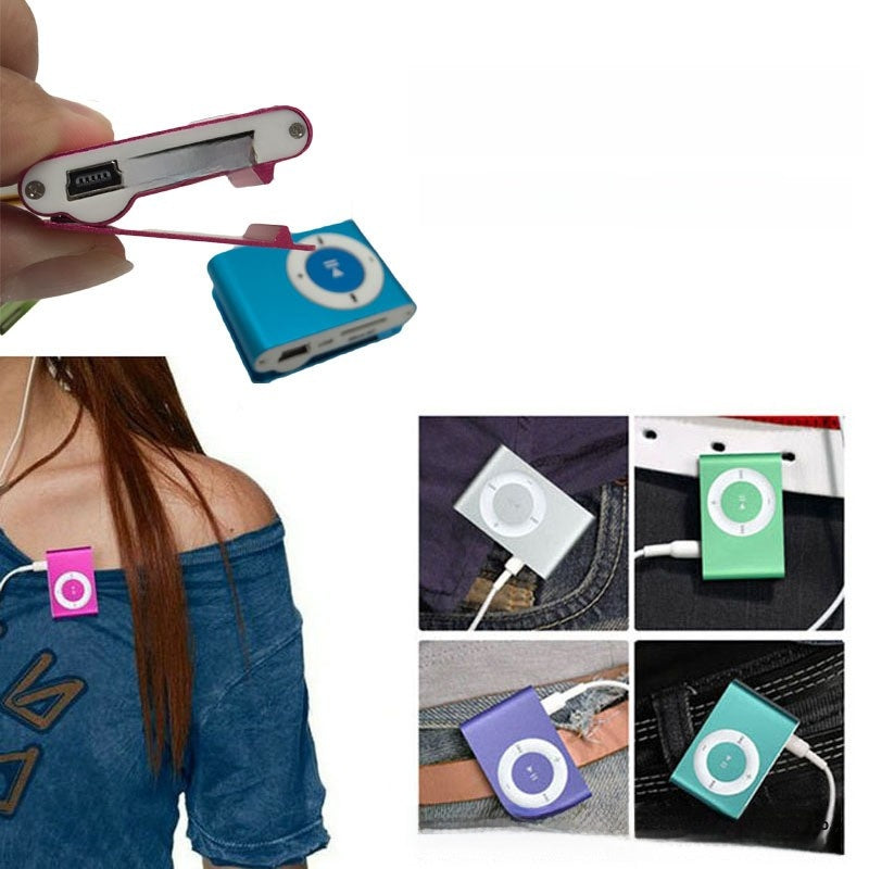 Clip Card MP3 Player Portable Music Player with TF Slot