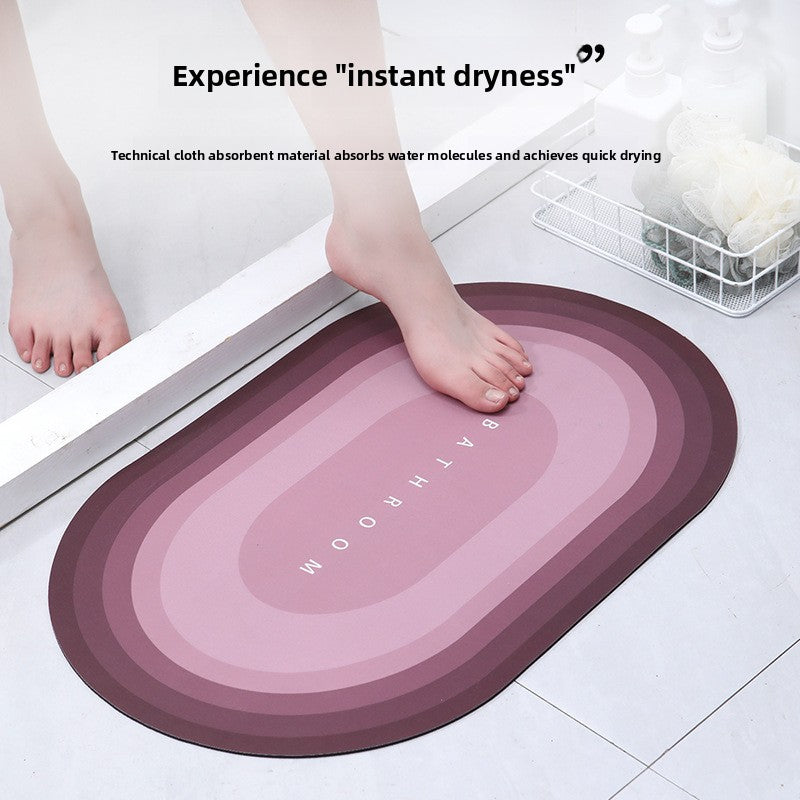 Crystal Velvet Non-Slip Floor Mat for Home Bathroom Living Room