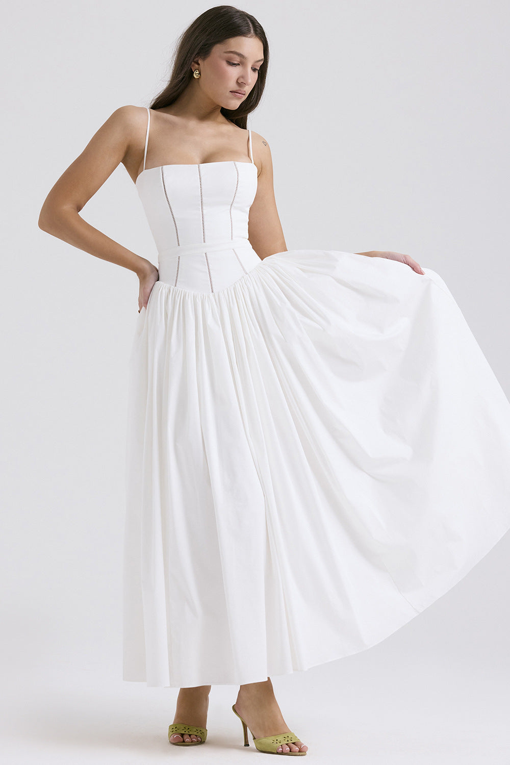 Elegant Floral Sling Dress
