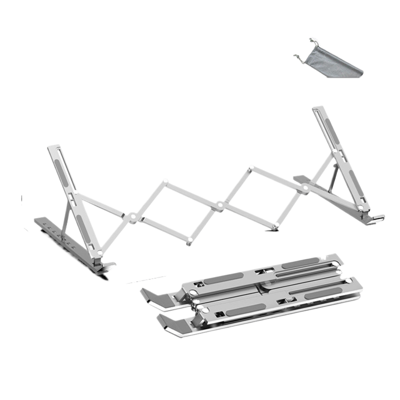 Aluminum alloy folding support structure