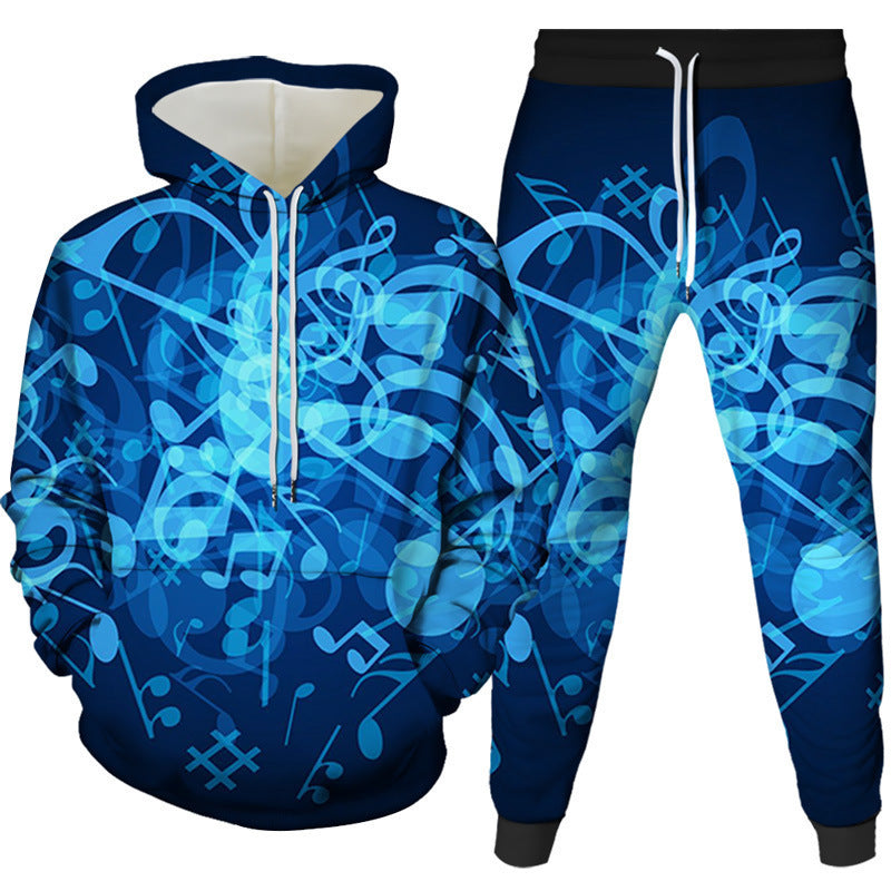 Men's 3D Digital Print Hooded Sweatshirt