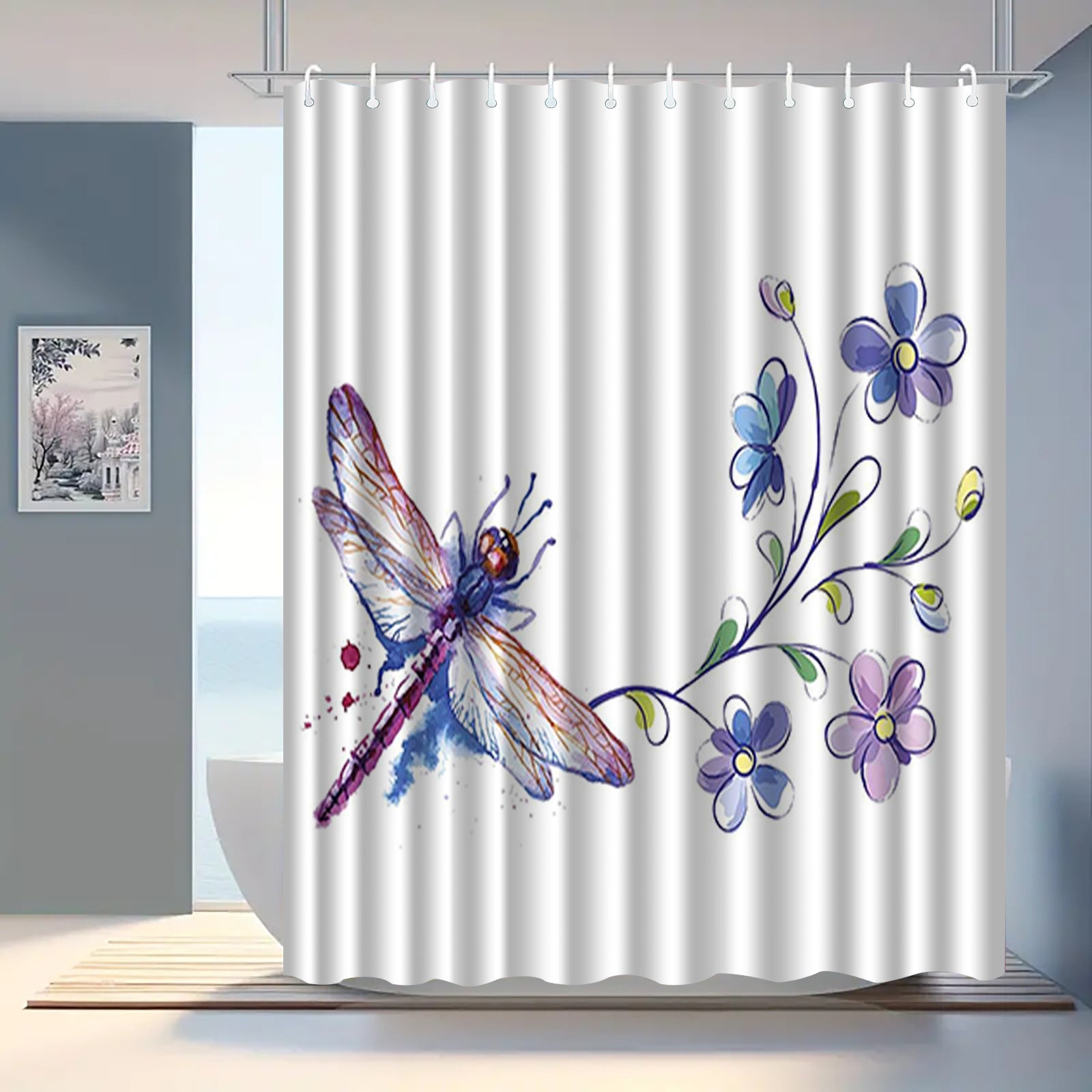Bathroom shower curtain