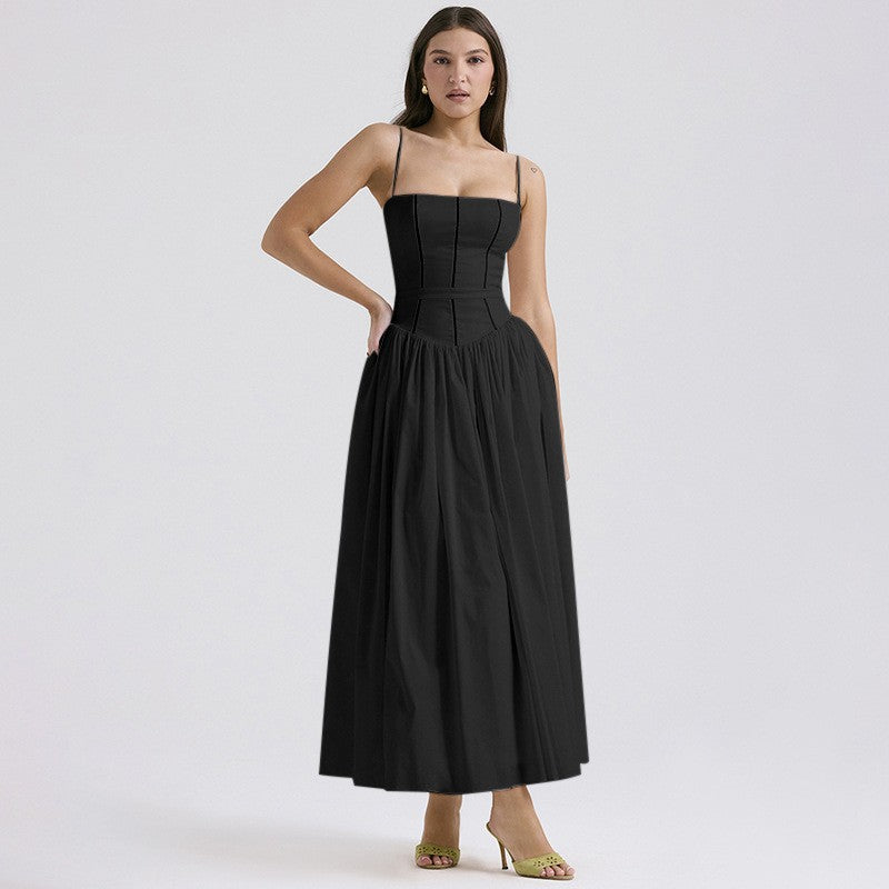 Elegant Floral Sling Dress