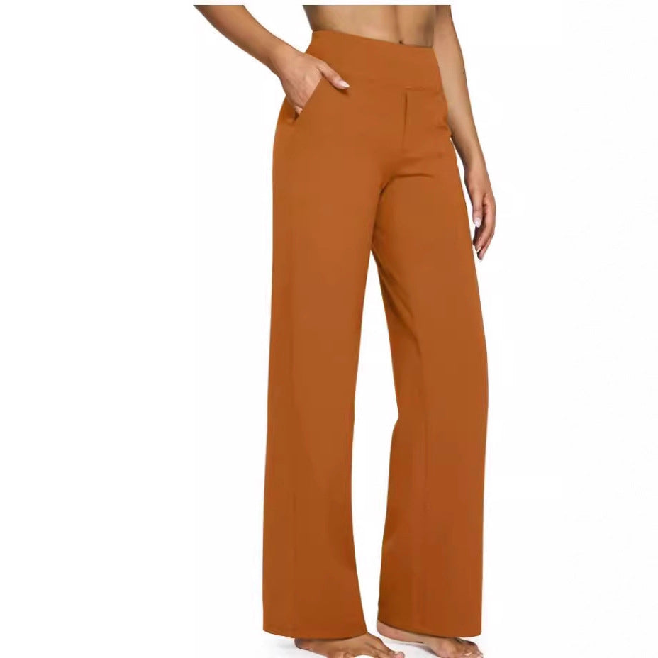 Loose-pocket yoga pants