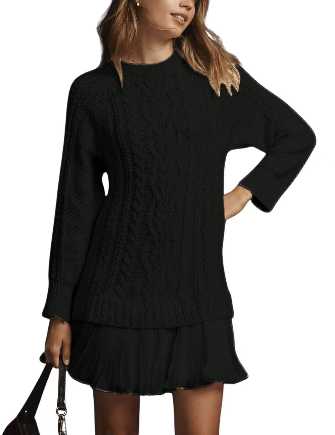 Comfortable Cable-Knit Cashmere Sweater for Women