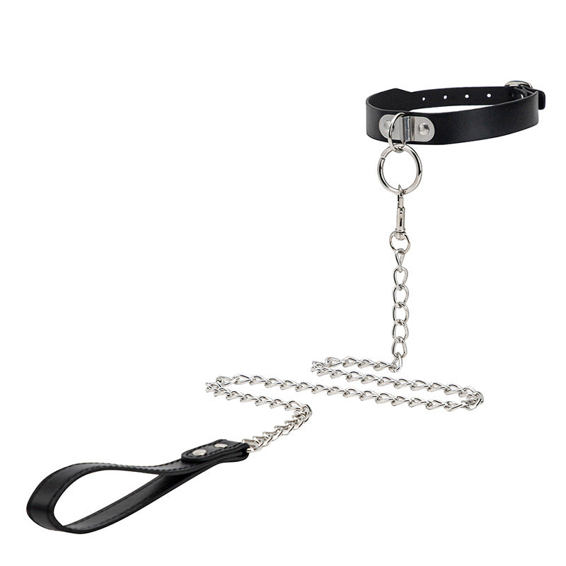 Adjustable Leather Collar with Bell