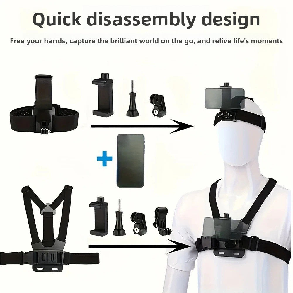 Head-Mounted & Chest-Strap Phone Shooting Holder