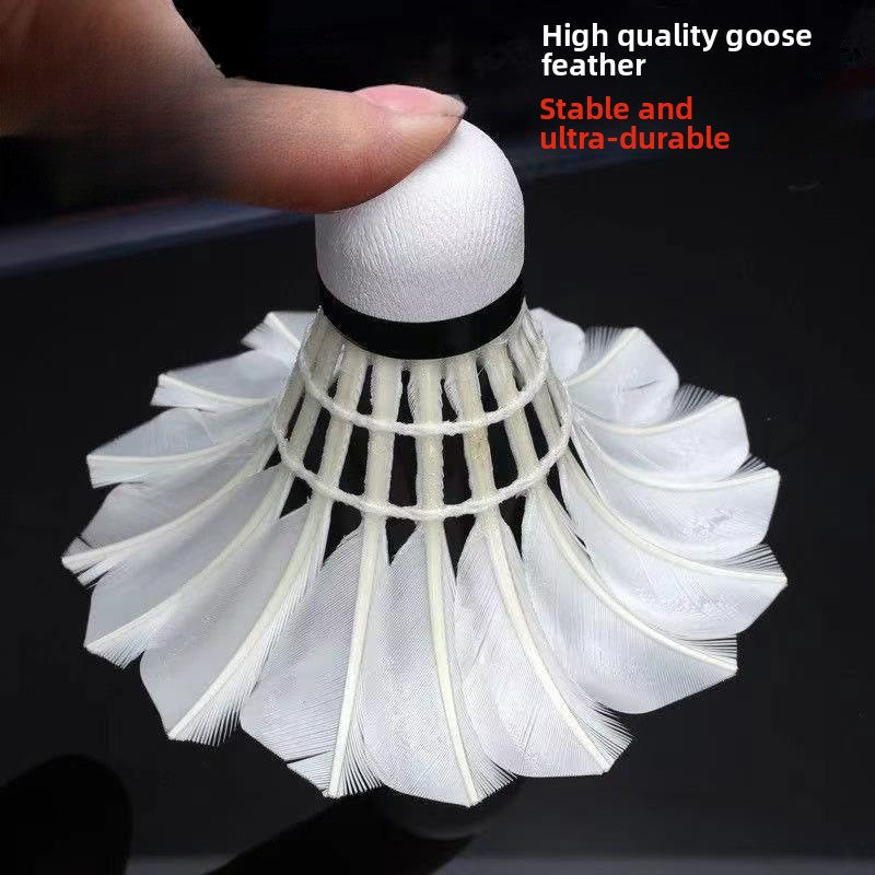 Durable Goose Feather Badminton Shuttlecock for Training and Competition