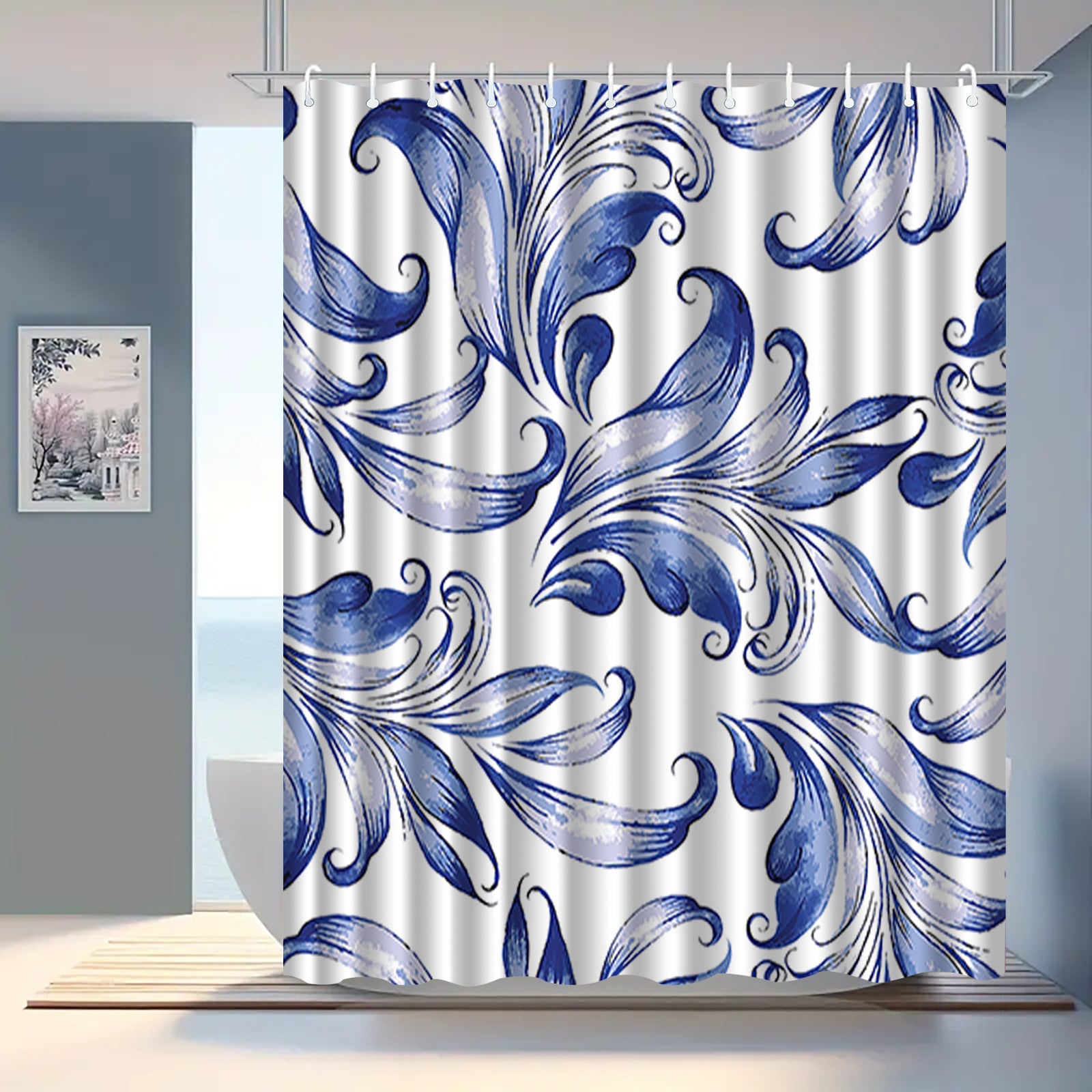 Bathroom shower curtain
