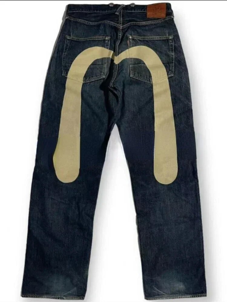Men's Hip Hop Straight Leg Printed Jeans