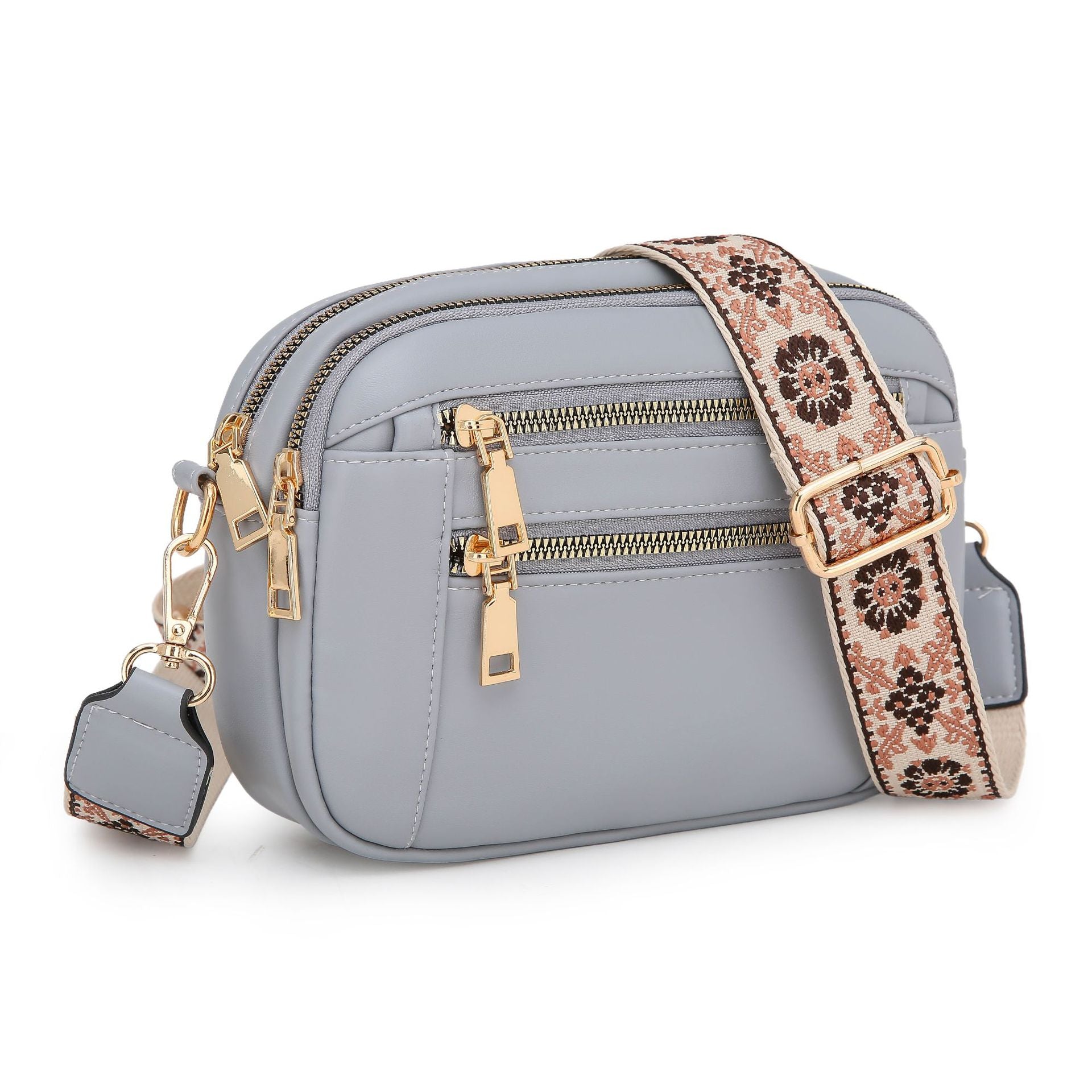Casual PU Women's Shoulder Bag with Wide Strap