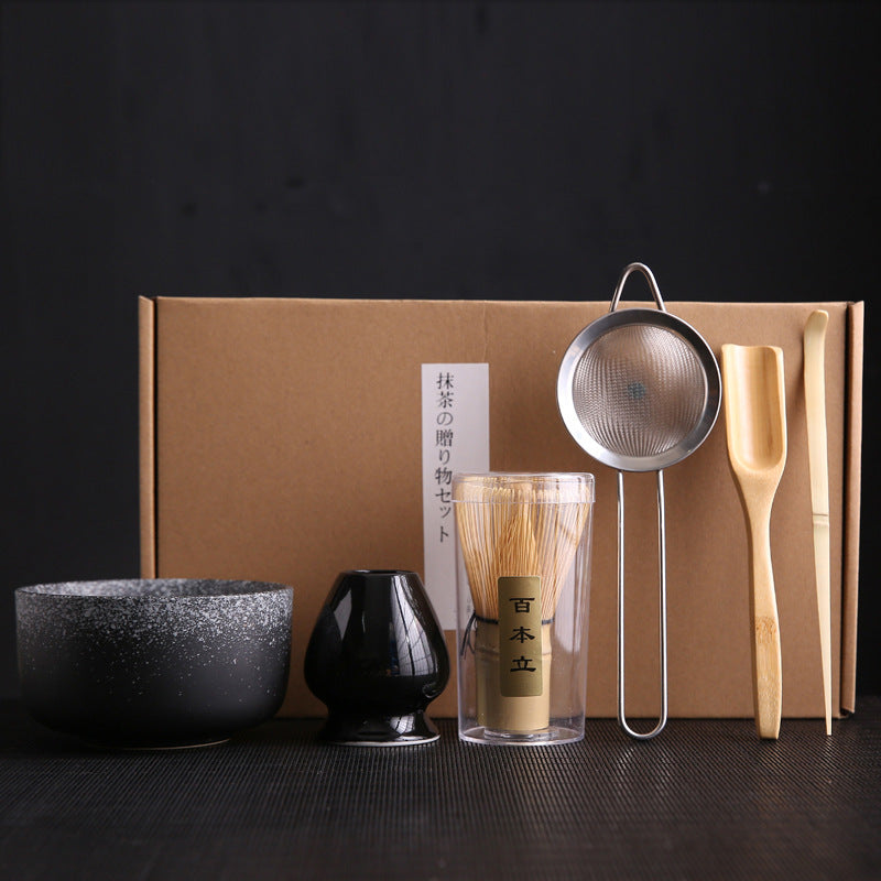 Kiln-Change Ceramic Matcha Tea Whisk Set