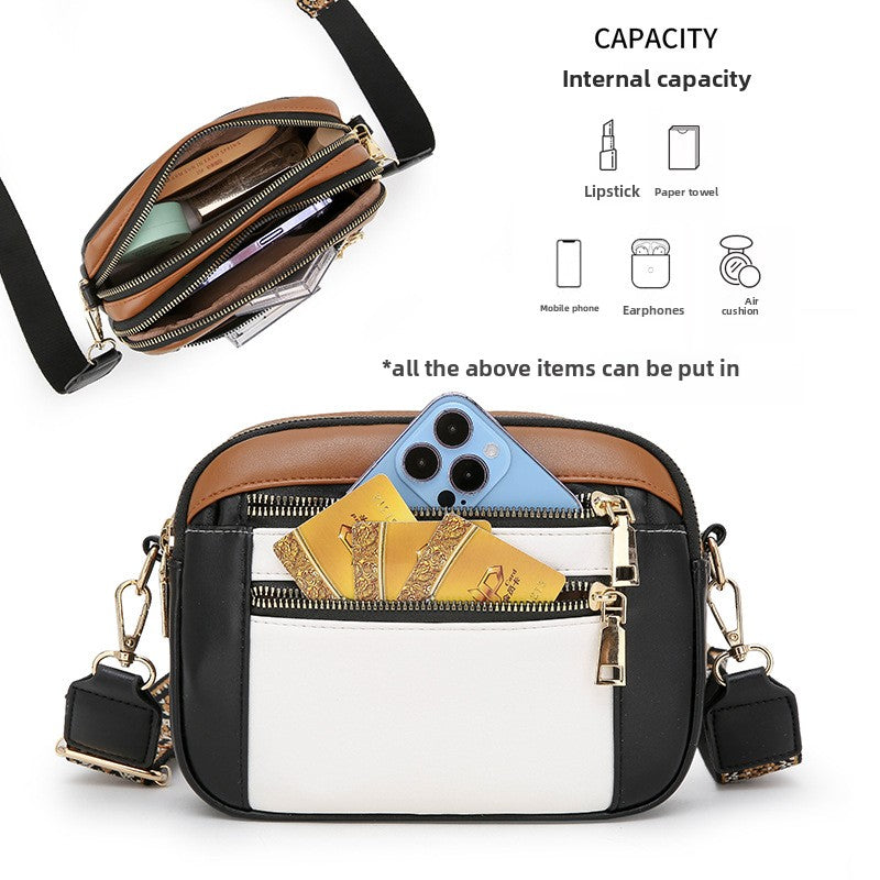 Casual PU Women's Shoulder Bag with Wide Strap