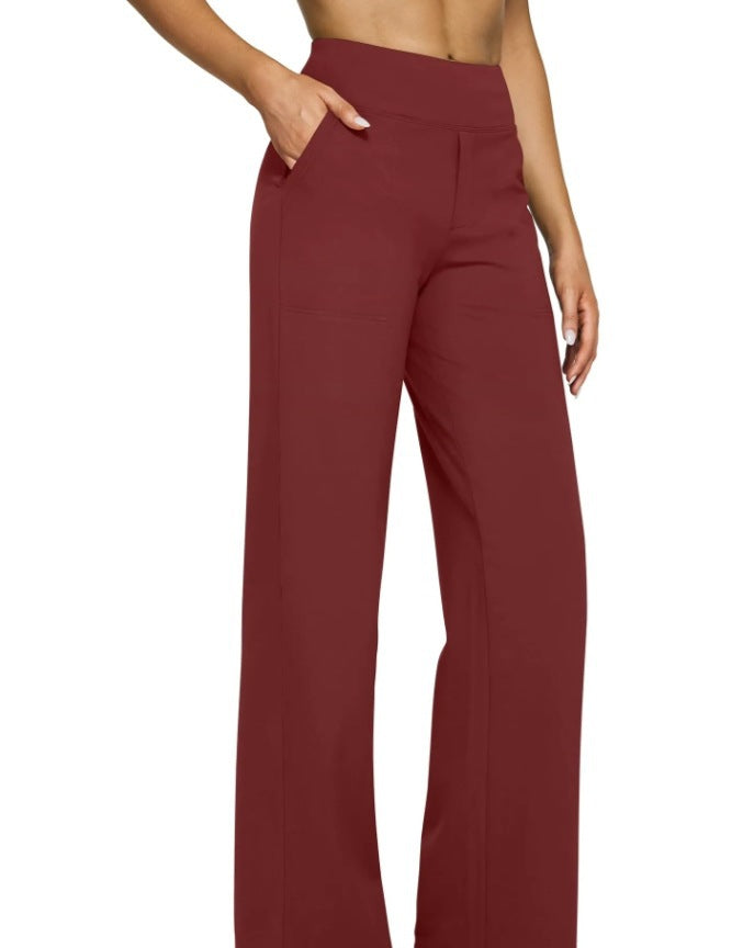 Loose-pocket yoga pants