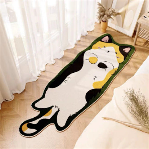 Imitation Cashmere Carpet Non-Slip Bedroom Floor Mat