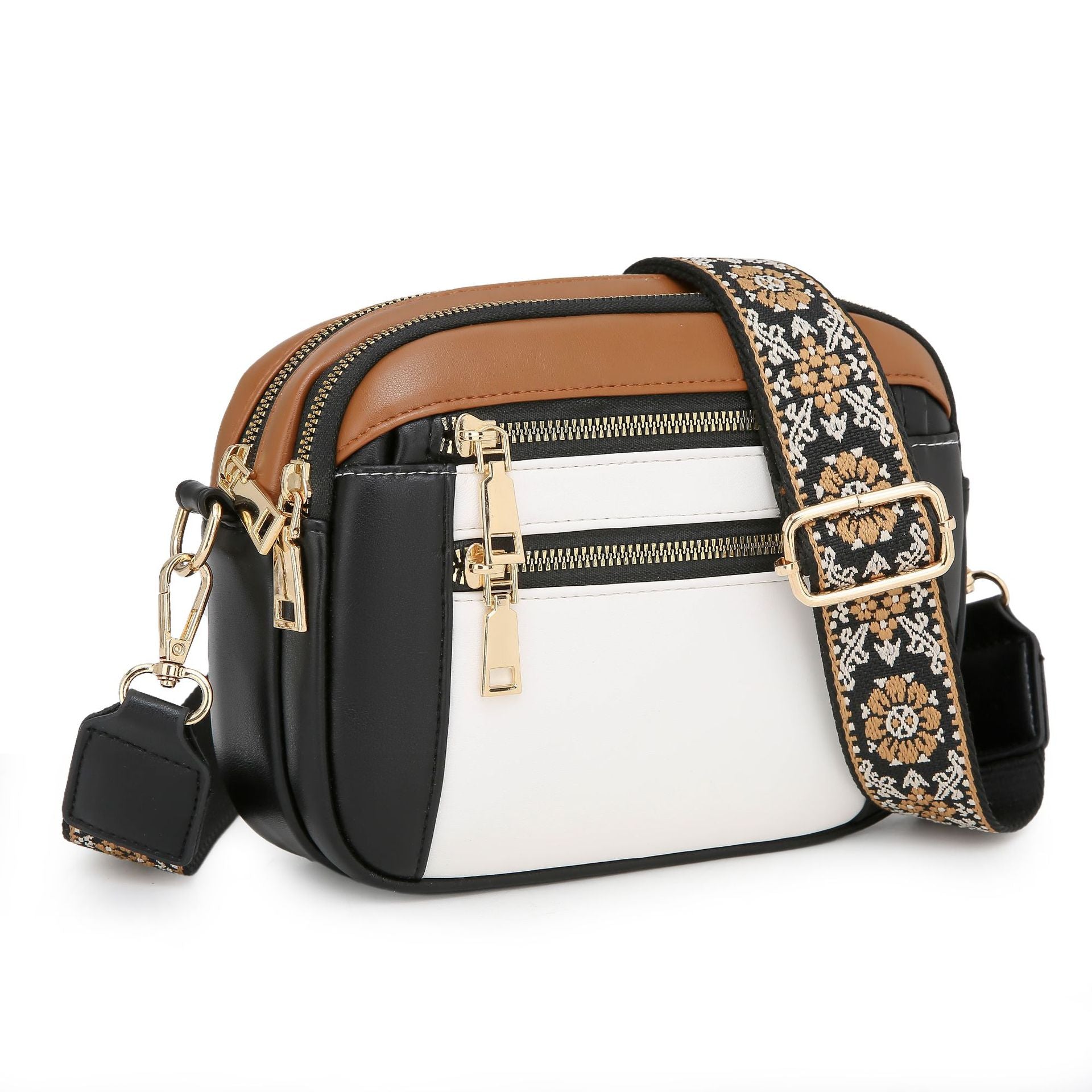 Casual PU Women's Shoulder Bag with Wide Strap