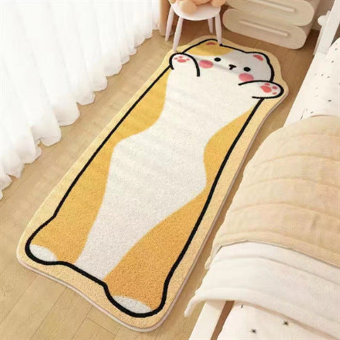 Imitation Cashmere Carpet Non-Slip Bedroom Floor Mat