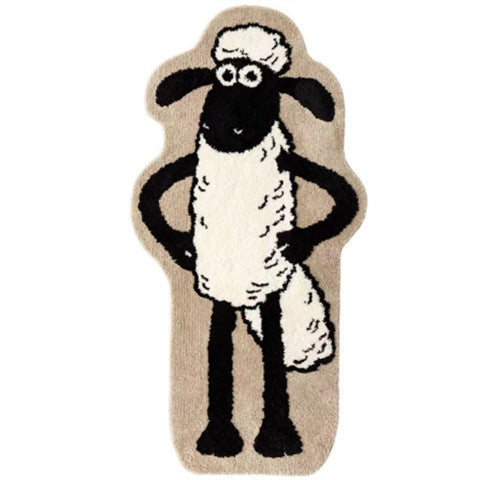 Imitation Cashmere Carpet Non-Slip Bedroom Floor Mat