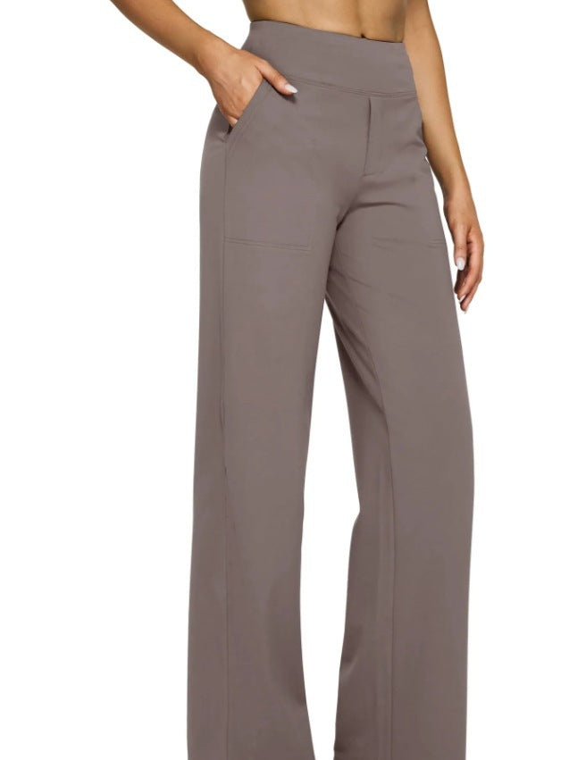 Loose-pocket yoga pants