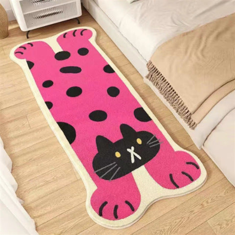 Imitation Cashmere Carpet Non-Slip Bedroom Floor Mat