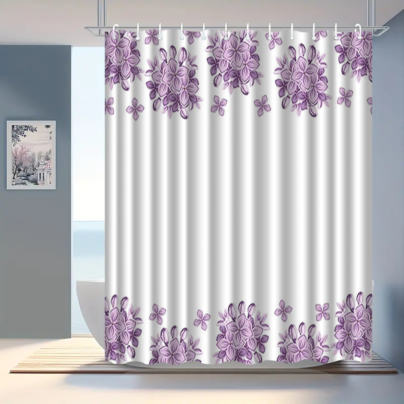 Bathroom shower curtain