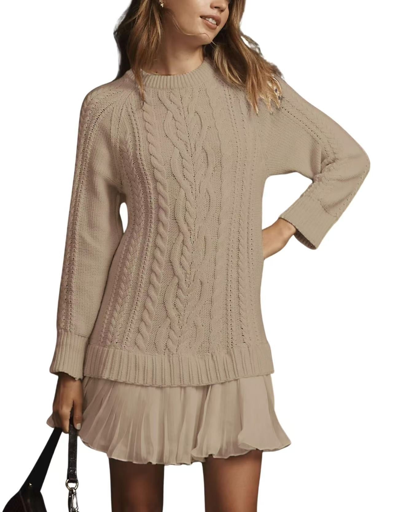 Comfortable Cable-Knit Cashmere Sweater for Women