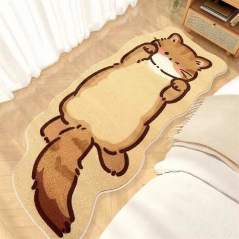 Imitation Cashmere Carpet Non-Slip Bedroom Floor Mat